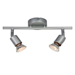 Φωτιστικό Οροφής - Σποτ MC634SL2 2ΧGU10 Trinity Silver Aca Decor Μέταλλο