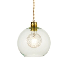 Φωτιστικό Οροφής Κρεμαστό V3643320LG 1ΧΕ27 Φ20ΧΗ120CM Pythia Mint Aca Decor Μέταλλο,Γυαλί