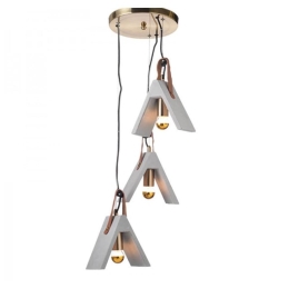 Φωτιστικό Οροφής Κρεμαστό DCR171193PR 3ΧΕ27 Φ43ΧΗ110CM Alfa Cement Aca Decor Τσιμέντο