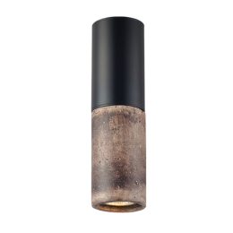 Φωτιστικό Οροφής- Σποτ V372581CBRB 1XGU10 Φ7ΧΗ24CM Placebo Brown - Black Aca Decor Πηλός