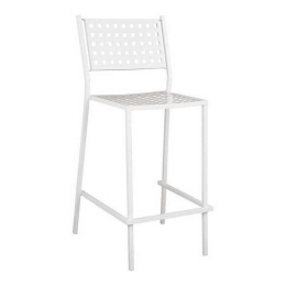 Σκαμπό Μπαρ HM5528.02 Λευκό 47x58x111cm Μέταλλο