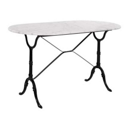 Τραπέζι Οβάλ HM440 Λευκό 120x59x72cm