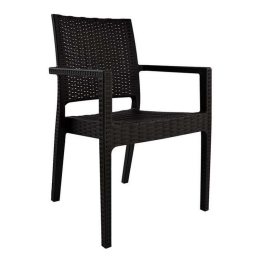 Καρέκλα Με Μπράτσα 57x55,5x89 HM5134.09 Dark Brown