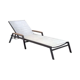 Ξαπλώστρα Με Μπράτσα Αλουμινίου 200x75,5x33,5 HM5559.01 White