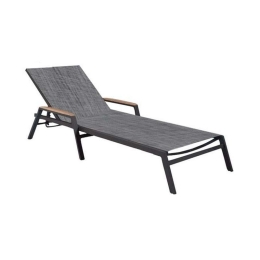 Ξαπλώστρα Με Μπράτσα Αλουμινίου 200x75,5x33,5 HM5559.02 Grey
