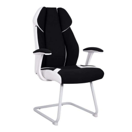 Πολυθρόνα Επισκέπτη 66,5x63x108 HM1102.02 Black-White