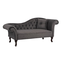 Ανάκλινδρο T.Chesterfield Grey Niovi HM3008.10 Δεξί Μπράτσο 189x61x84Yεκ.