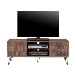Έπιπλο Τηλεόρασης Philippa HM8674 Wallnut Gold 130x39x51Υ εκ. Μελαμίνη