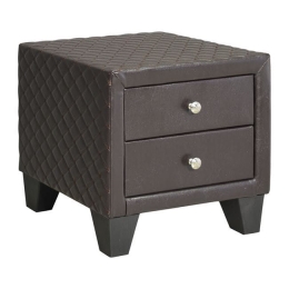 Κομοδίνο Elda HM595.01 Brown 45x39x45Υ εκ. Τεχνόδερμα