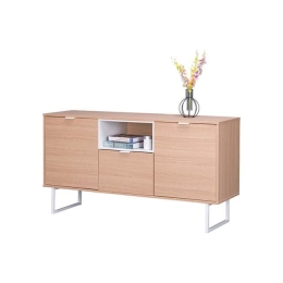 Μπουφές Antheia HM8654 Natural 140Χ39,5Χ75,5Υ εκ. Μελαμίνη,Μέταλλο
