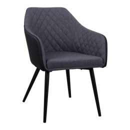 Πολυθρόνα Charles HM8522.01 Dark Grey 57x63x83Υ εκ. Σετ 2τμχ Μέταλλο,Ύφασμα