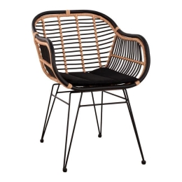 Πολυθρόνα Allegra HM5663 Beige & Black