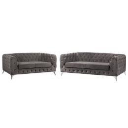 Σαλονιού Σετ 2Τμχ Albert T.Chesterfield Grey HM11054.10