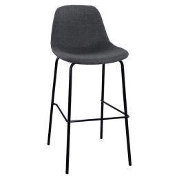 Σκαμπό Vincent HM8579.10 Grey 47Χ50Χ106Υεκ. Σετ 4τμχ Μέταλλο,Ύφασμα