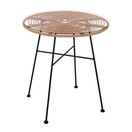 Τραπέζι Allegra HM5535 Beige Φ70X74Y εκ.