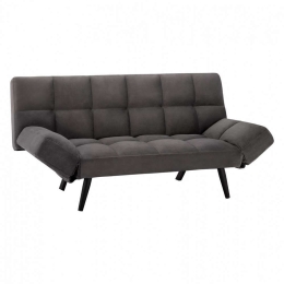 Καναπές-Κρεβάτι Τριθέσιος HM3167.01 182Χ80Χ88Υcm Grey Βελούδο