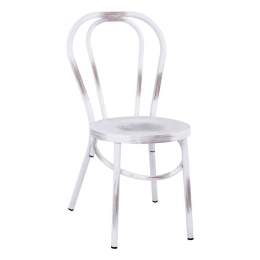 Καρέκλα Τύπου Βιέννης HM5557.02 42x52x88,5cm White Patina