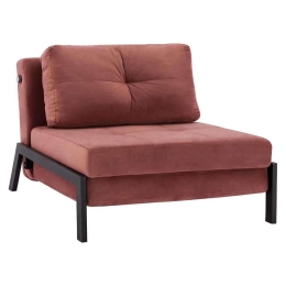 Πολυθρόνα-Κρεβάτι HM3078.12 95x92x66Υcm Dusty Pink Βελούδο