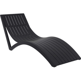 Ξαπλώστρα Slim 20.0098 72X180X70cm Black Siesta