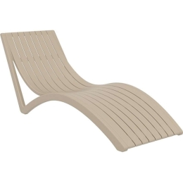 Ξαπλώστρα Slim 20.0099 72X180X70cm Dove Grey Siesta