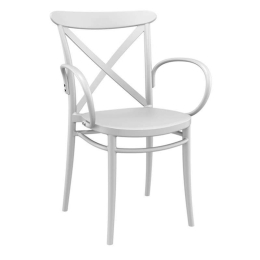 Πολυθρόνα Cross XL 20.0592 57Χ51Χ87cm White Siesta