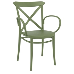 Πολυθρόνα Cross XL 20.0596 57Χ51Χ87cm Olive Green Siesta