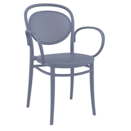 Πολυθρόνα Marcel XL 20.0643 57Χ52Χ85cm Dark Grey Siesta