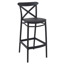 Σκαμπό Cross 20.0606 45Χ52Χ106cm Black Siesta