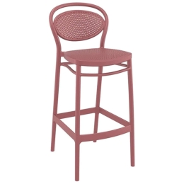 Σκαμπό Μπαρ Marcel 20.0658 75cm 45x52x106cm Marsala Siesta