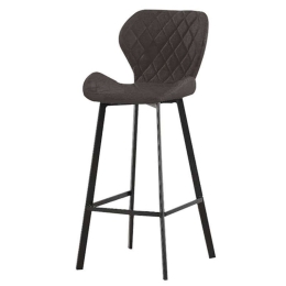Σκαμπό Martin 43.1357 46,5Χ48,5Χ73/79/105cm Black Μέταλλο,Ύφασμα