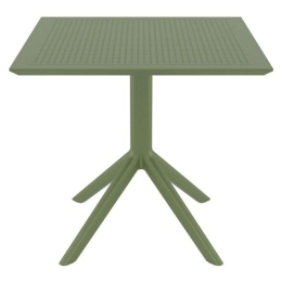 Τραπέζι Sky 20.0248 80X80X74cm Olive Green Siesta