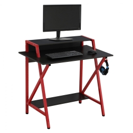 Γραφείο Gaming Black Με Red Σκελετό HM8774 95X48X89cm