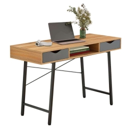 Γραφείο HM2128.03 120x48x76,5cm Walnut-Grey