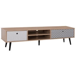 Έπιπλο Τηλεόρασης HM8756 Hattie 150x40x40cm Sonoma Μελαμίνη