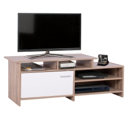 Έπιπλο Τηλεόρασης HM8766.01 128X39X46cm Sonama White Μελαμίνη
