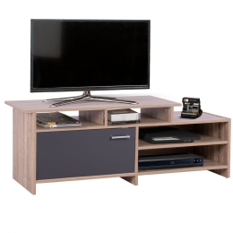 Έπιπλο Τηλεόρασης HM8766.02 128X39X46cm Sonama Grey Μελαμίνη