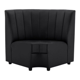 Καναπές Γωνιακός Landon HM3163.01 118x66x93cm Black Τεχνόδερμα