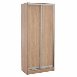 Ντουλάπα Adler HM2436.01 Δίφυλλη Συρόμενη 90x45x210cm Sonama Oak Δίφυλλη