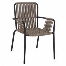 Πολυθρόνα HM5784.02 56x58x85cm Anthracite - Cappuccino