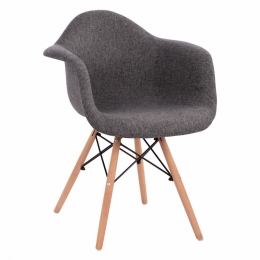 Πολυθρόνα Mirto HM005.60 (Σετ 2τμχ) 63x57x81cm Grey Ξύλο,Ύφασμα