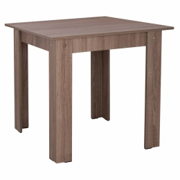 Τραπέζι Κουζίνας Kelvin HM2427.05 80x80x77cm Sonama Oak Truffle Μελαμίνη