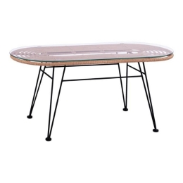 Τραπέζι HM5695 Allegra 100Χ45Χ46cm Beige