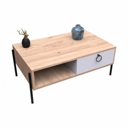 Τραπεζάκι Σαλονιού HM9247.01 90x56x37,6cm Sonama - White Μελαμίνη