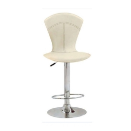 Σκαμπό Bar 56 43.2244.S (Σετ 2τμχ) 44x49x116cm Cream Μέταλλο,Τεχνόδερμα