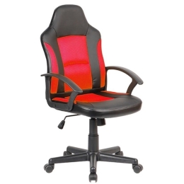 Καρέκλα Γραφείου A6130 01.0260 56X58X99-108 Black-Red