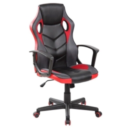 Καρέκλα Γραφείου A6230 01.0257 62X60X105-117 Black-Red