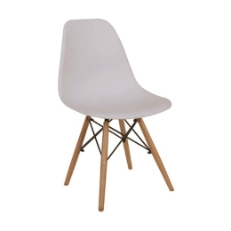 Καρέκλα Τραπεζαρίας Loft (Σετ 4τμχ) 46X55X81cm White Ξύλο,Πολυπροπυλένιο