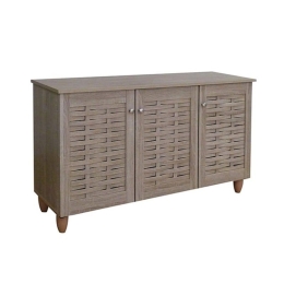 Παπουτσοθήκη 39.0009 114Χ34Χ67cm Με 3 Πόρτες Sonoma Oak Μελαμίνη