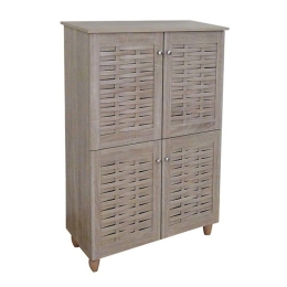 Παπουτσοθήκη 39.0011 77Χ34Χ124cm Με 4 Πόρτες Sonoma Oak Μελαμίνη