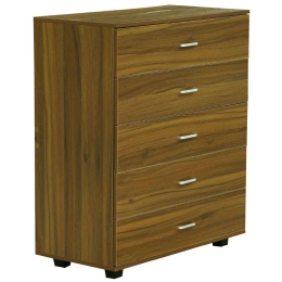 Συρταριέρα Με 5 Συρτάρια HM8995.02 80x40x100cm Walnut